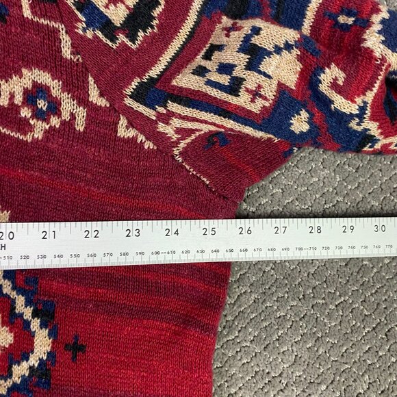 Lauren Ralph Lauren Cardigan Sweater Womens 3X Shawl Collar Aztec Southwester - Picture 6 of 7